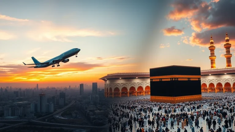 Cheapest Umrah Flights from the UK in 2025