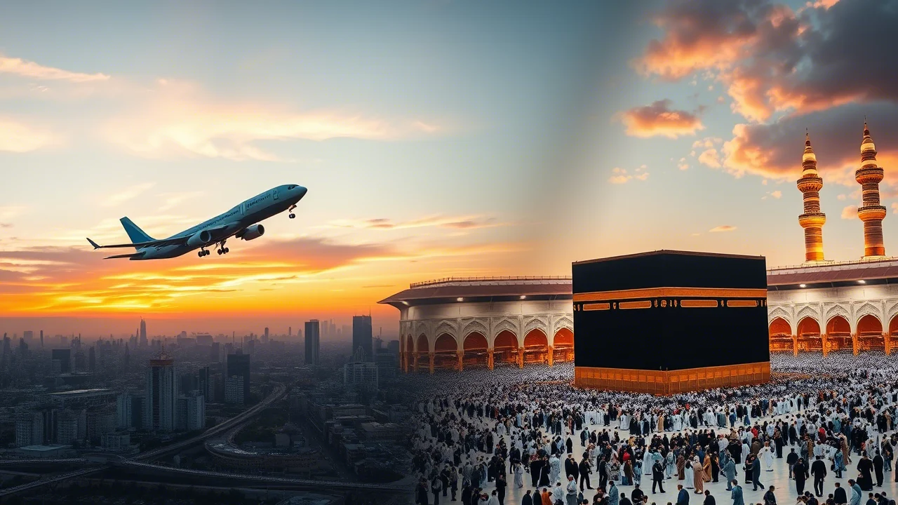 Cheapest Umrah Flights from the UK in 2025