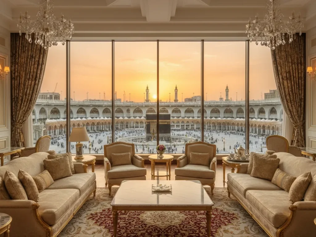 5-star suite with direct Haram view in Makkah