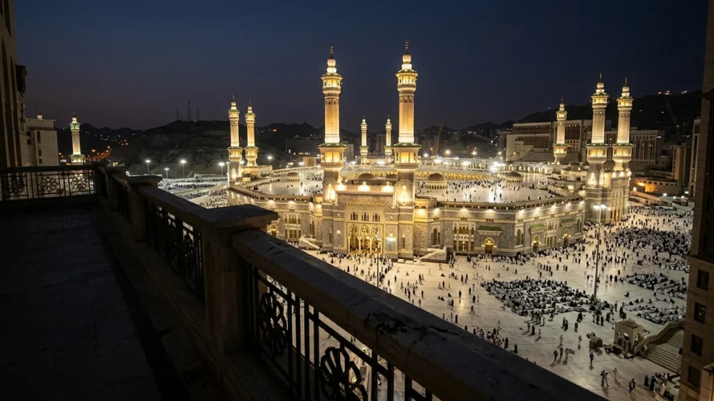 Makkah makkah haram minarets night for 10 Nights 3 Star Ramadan Umrah Packages