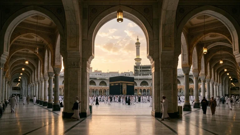 Makkah makkah haram arcades golden hour for 10 Nights 3 Star Umrah Package