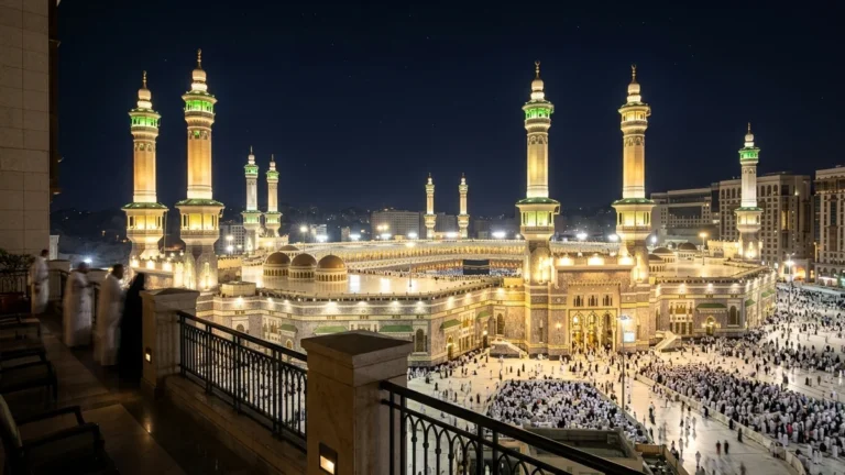 Makkah makkah haram minarets night for 12 Nights 4 Star Easter Umrah Package