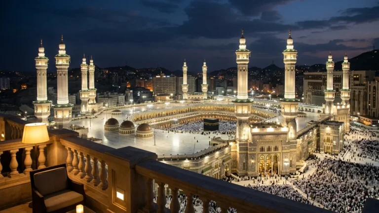 Makkah makkah haram minarets night for 7 Nights 5 Star Ramadan Umrah Packages