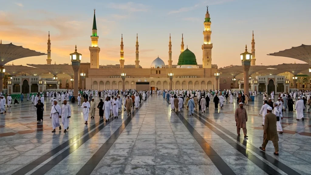 Madinah madinah wide plaza evening for April 4 Star 7 Nights Umrah Packages