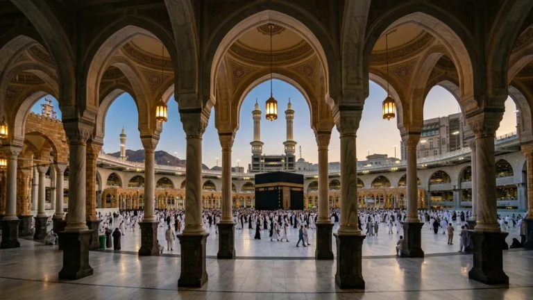 Makkah makkah haram arcades golden hour for Edinburgh 5 Star 10 Nights Umrah Packages