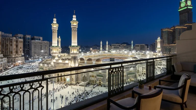 Makkah makkah haram minarets night for Glasgow 5 Star 7 Nights Umrah Packages
