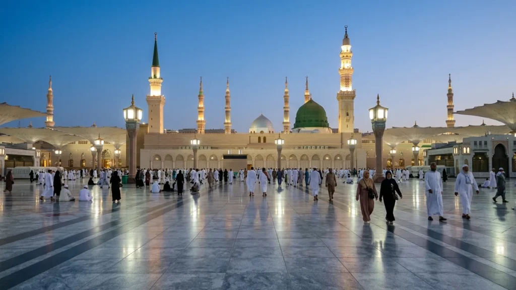 Madinah madinah wide plaza evening for July 5 Star 14 Nights Umrah Packages