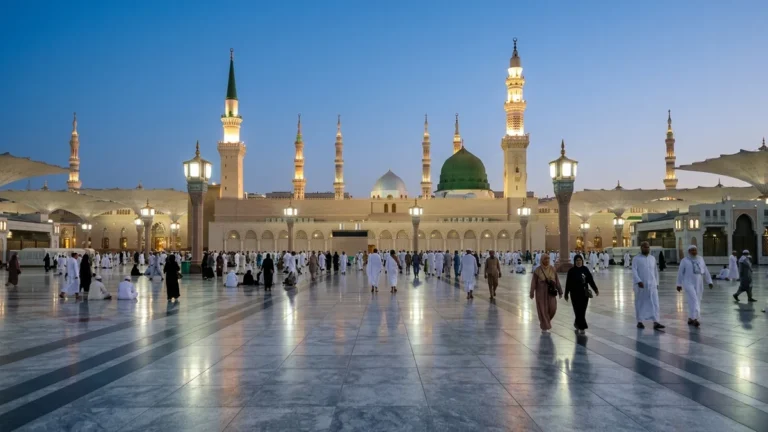Madinah madinah wide plaza evening for July 5 Star 14 Nights Umrah Packages