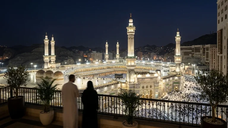 Makkah makkah haram minarets night for London 4 Star 14 Nights Umrah Packages