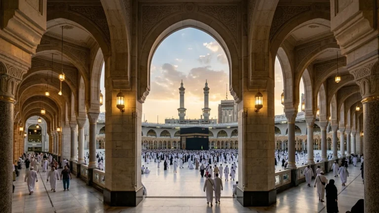 Makkah makkah haram arcades golden hour for September 4 Star 14 Nights Umrah Packages